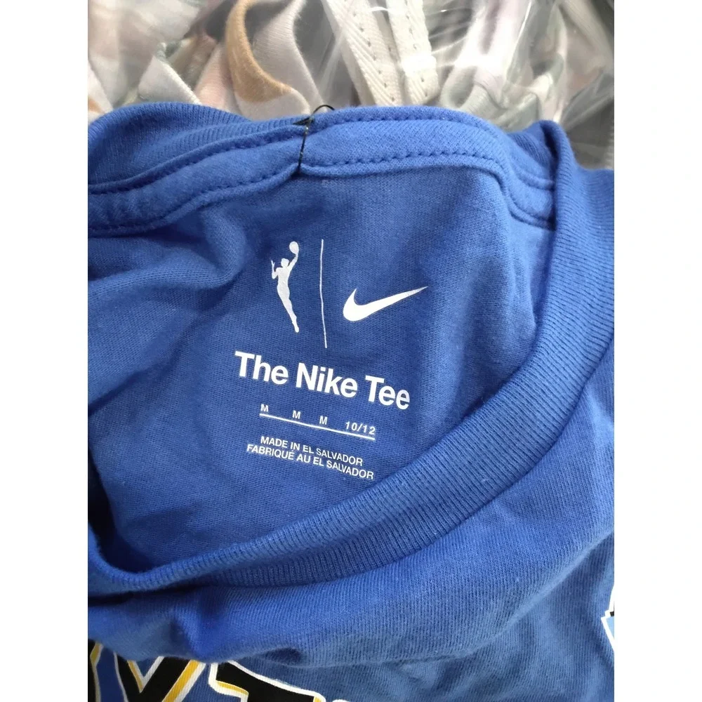 Nike Chicago Sky Reese Rebel Edition Kids T Shirt Blue Basketball Size 14 16
